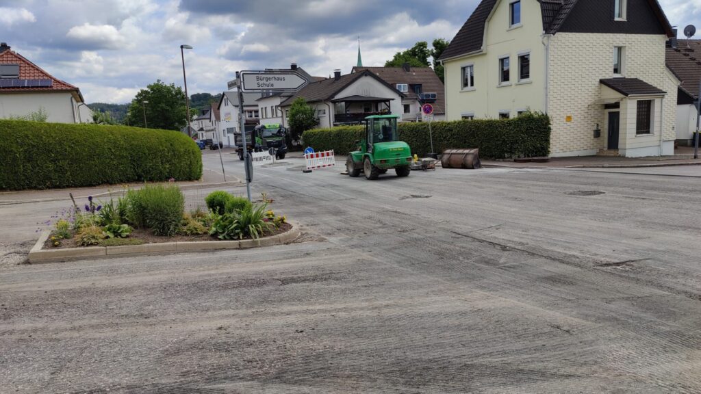 Heerstraße wieder befahrbar 06.07:2022